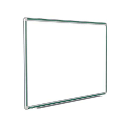 144" x 48" DecoAurora Aluminum Frame Porcelain Magnetic Whiteboard - Hunter Green Trim