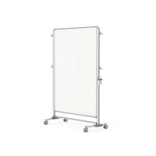 52" x 76.125" Nexus Partition - Double-Sided Mobile Porcelain Magnetic Whiteboard