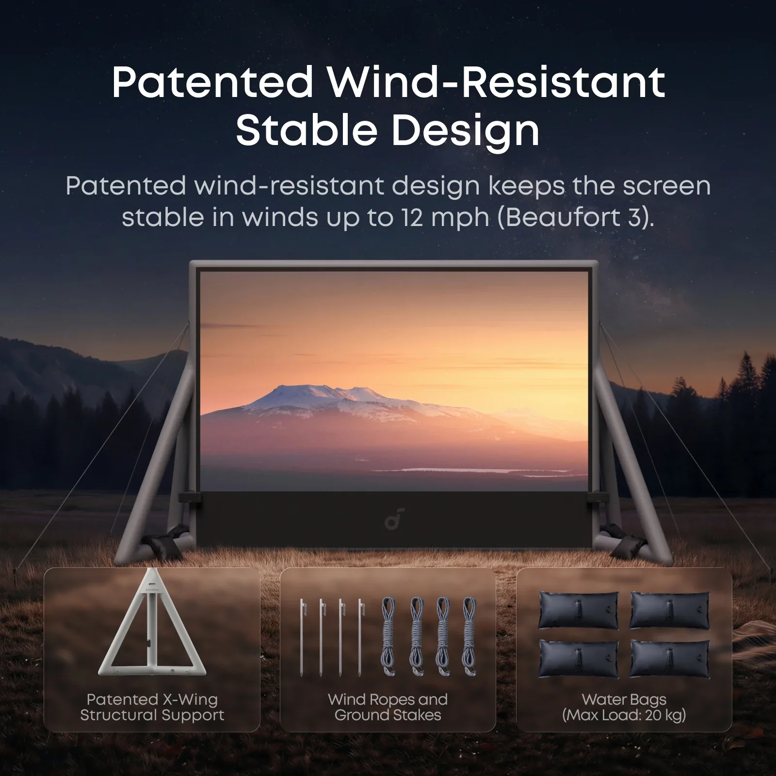 Anker Soundcore Nebula 200-Inch Inflatable Projector Screen - Image 5