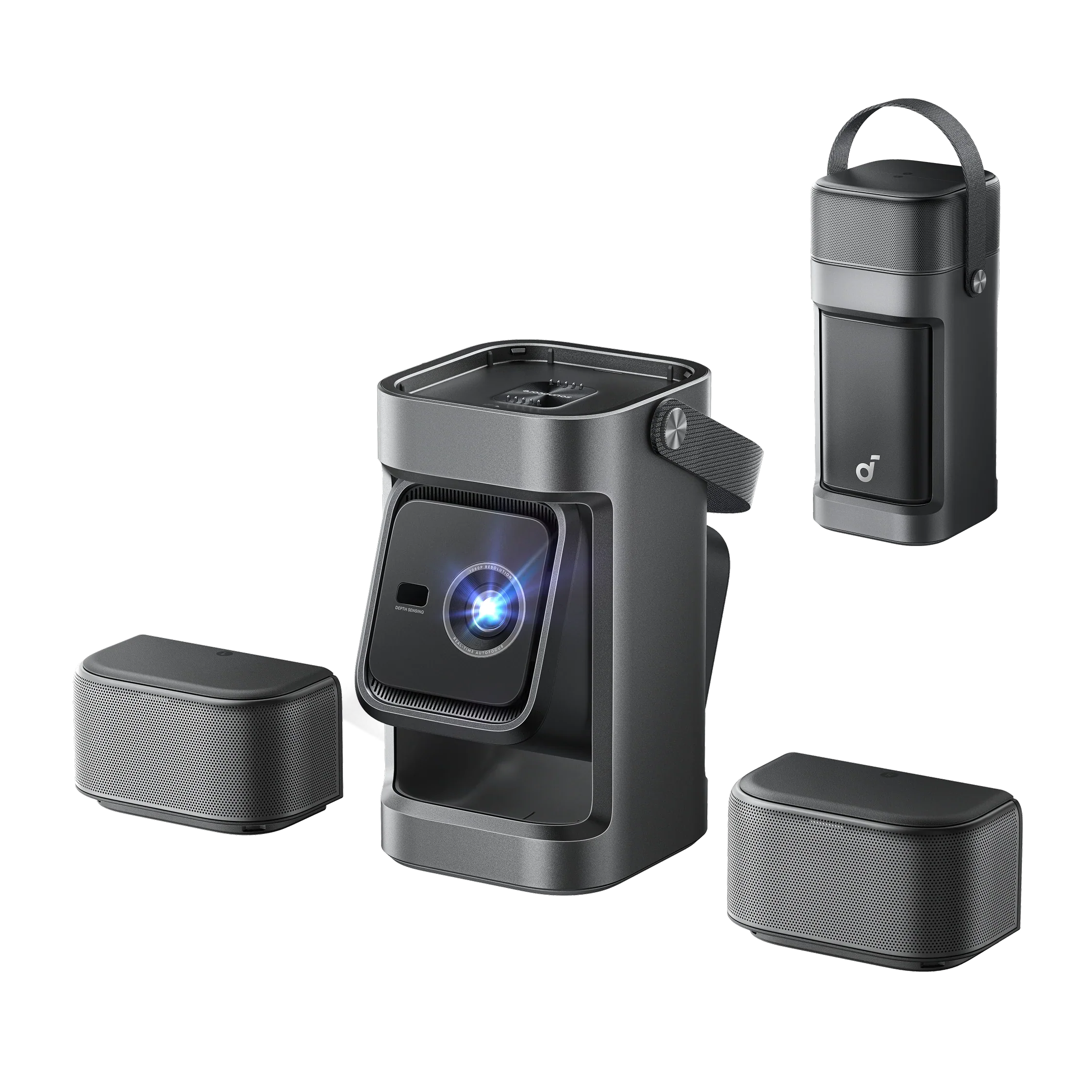 Anker Soundcore Nebula P1 - 1080P Portable Projector with Detachable Speakers - 650 ANSI Lumens