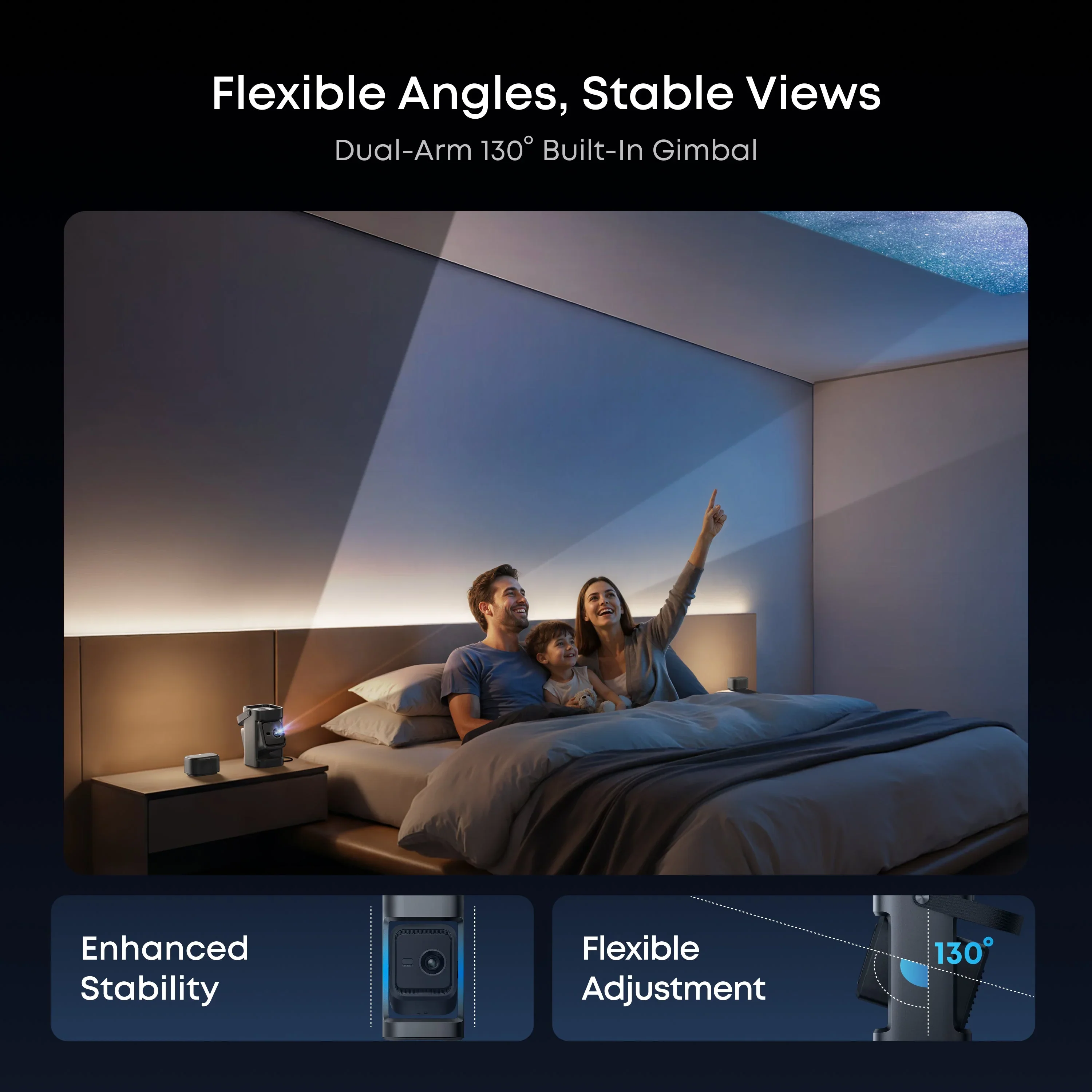 Anker Soundcore Nebula P1 - 1080P Portable Projector with Detachable Speakers - 650 ANSI Lumens - Image 5