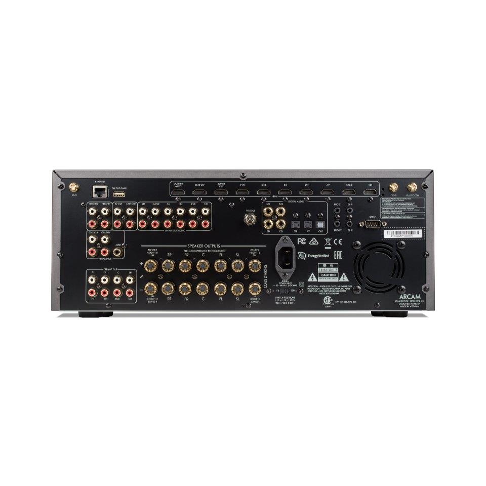 Arcam AVR31 7.2 channel 8K home theater receiver Class G 120 watts per channel with HDMI 2.1, Multi-Room, Dirac Live®, Bluetooth®, Chromecast built-in, and Apple AirPlay® 2 - Image 3