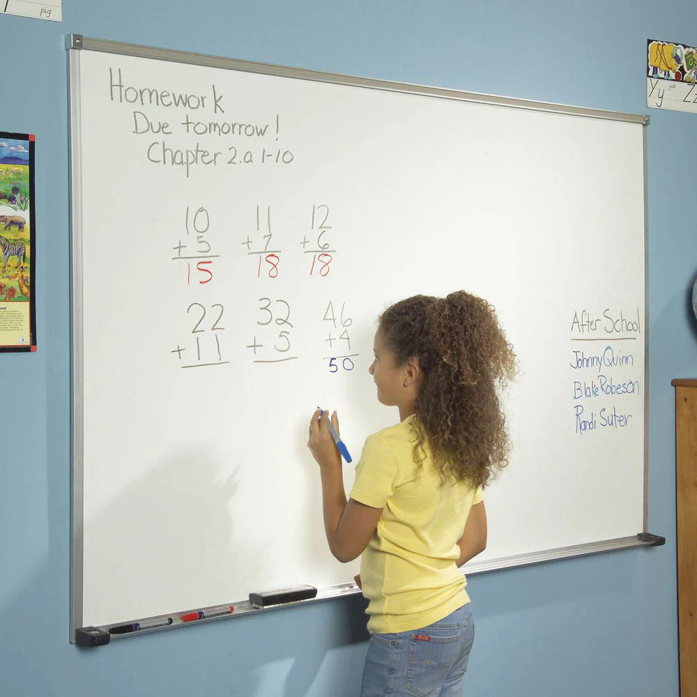 Best-Rite 202AH Porcelain Steel Whiteboard with Deluxe Aluminum Trim - Image 6