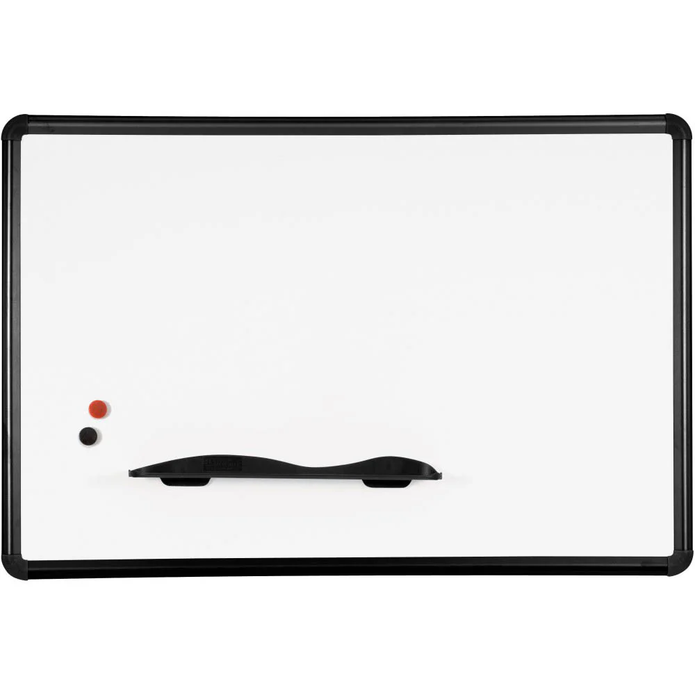 Best-Rite 2H2PG Porcelain Steel Whiteboard with Presidential Trim - Image 2