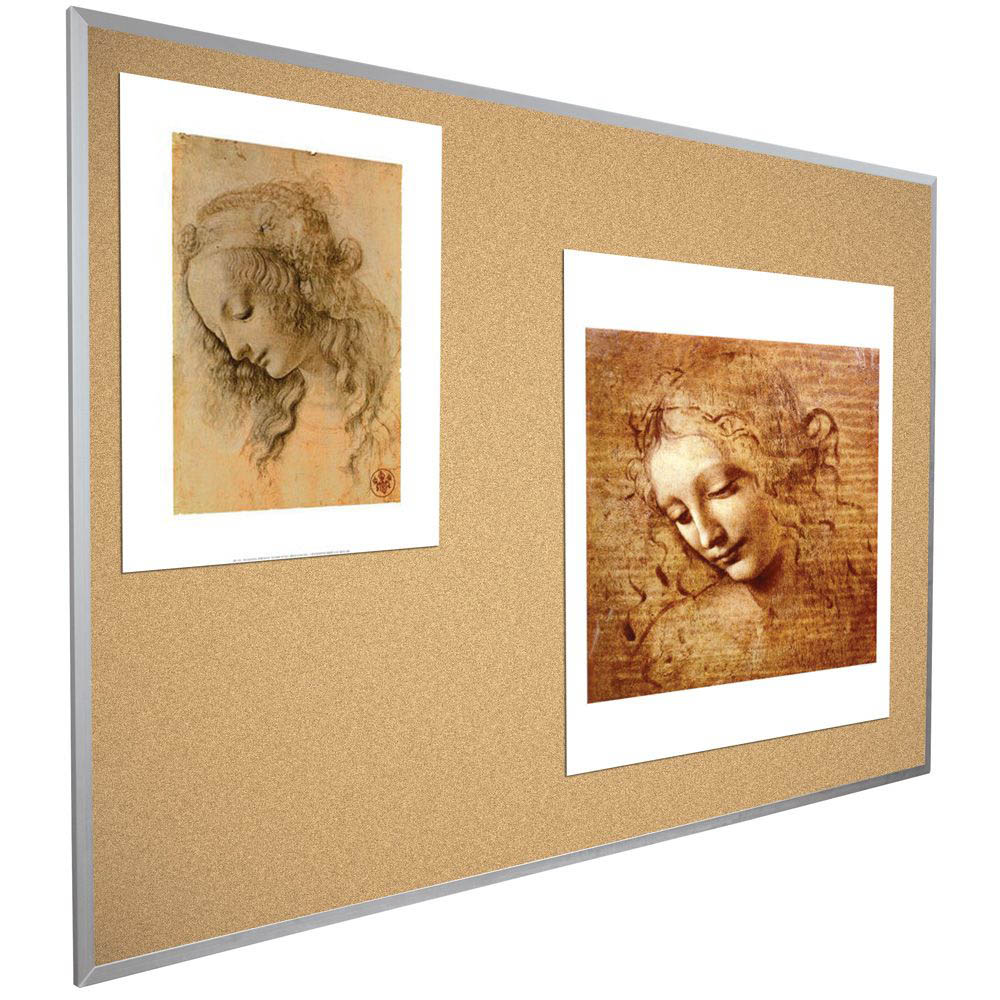 Best-Rite 302AK Natural Add-Cork Tackboard with Aluminum Trim - Image 2