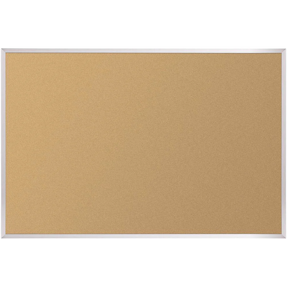 Best-Rite 303AG Natural Cork-Plate Tackboard with Aluminum Trim