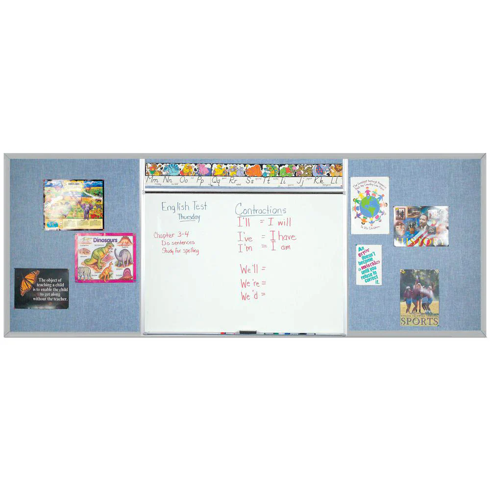 Best-Rite 508-4C-PM-X2 Combo-Rite Boards - Whiteboards &Tackboards