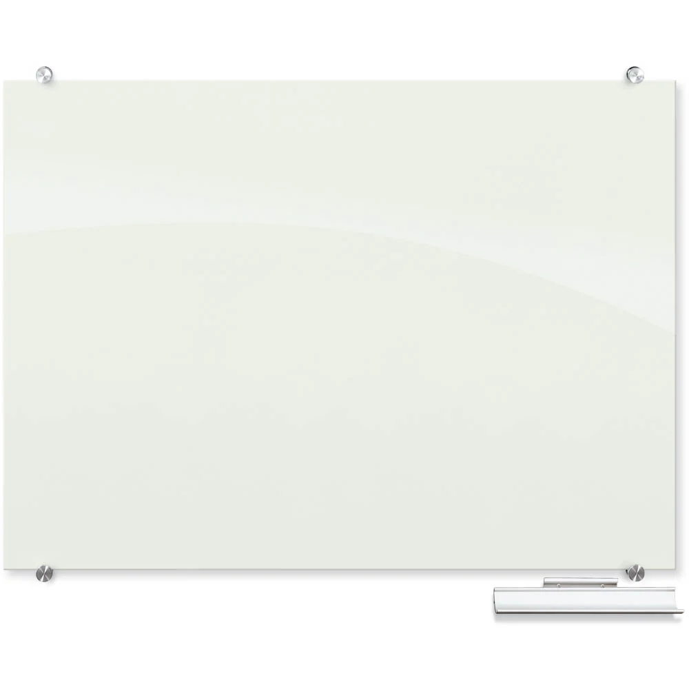 Best-Rite 83846 Visionary Magnetic Glass Dry Erase Whiteboard - Glossy White - Image 6
