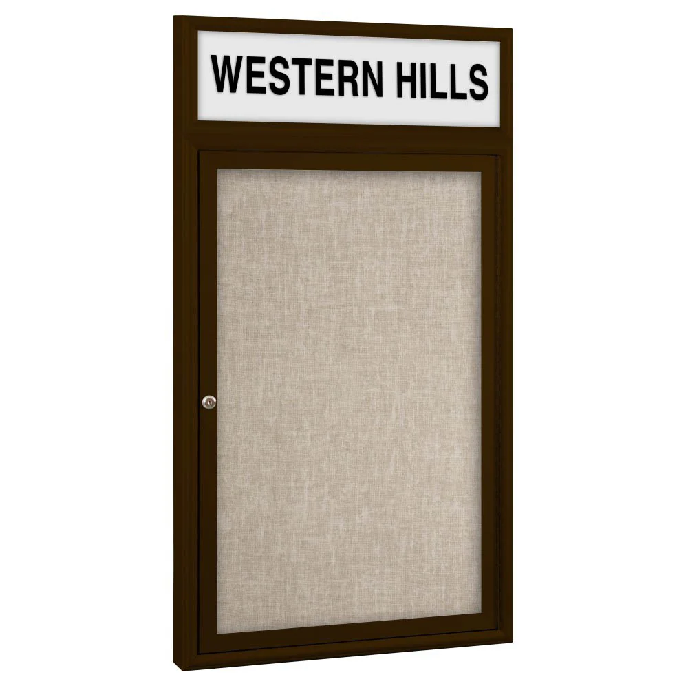 Best-Rite 94PCC-OH Outdoor Headline Bulletin Board Cabinet - Image 7