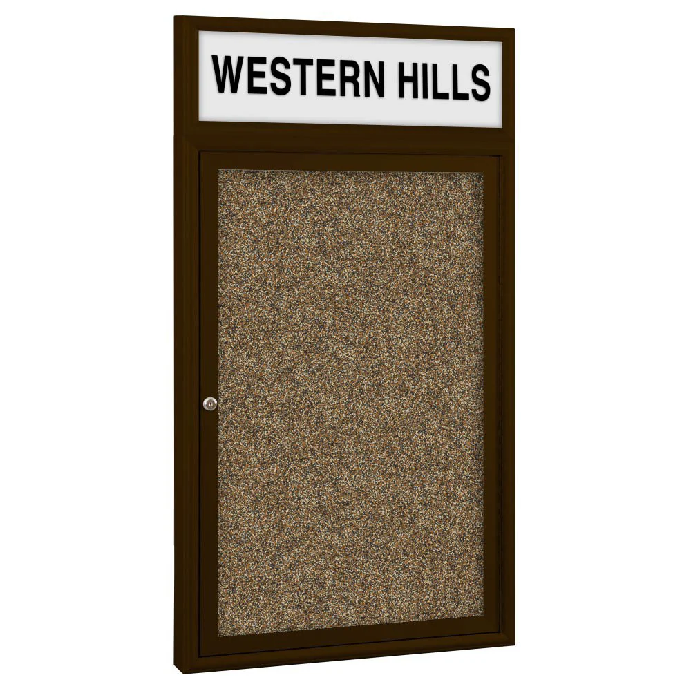 Best-Rite 94PCE-OH Outdoor Headline Bulletin Board Cabinet - Image 5