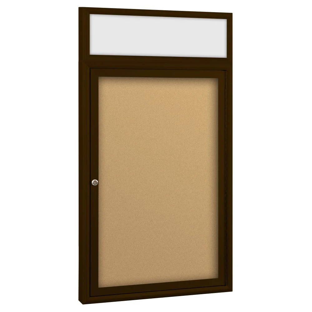 Best-Rite 94PS2-OH Outdoor Headline Bulletin Board Cabinet - Image 2