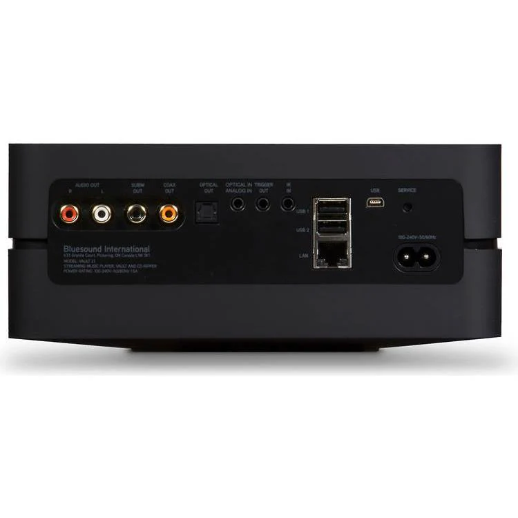 Bluesound VAULT 2i Streaming music player with 2TB drive, CD ripper, Apple AirPlay 2 and Bluetooth (Black) - Image 2
