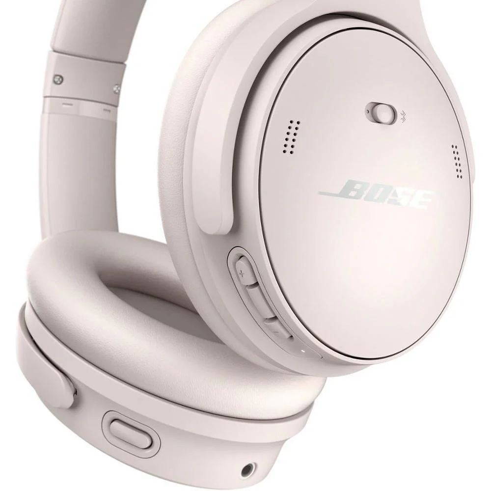 Bose QuietComfort Wireless Noise Cancelling Over-the-Ear Headphones-White - Image 3
