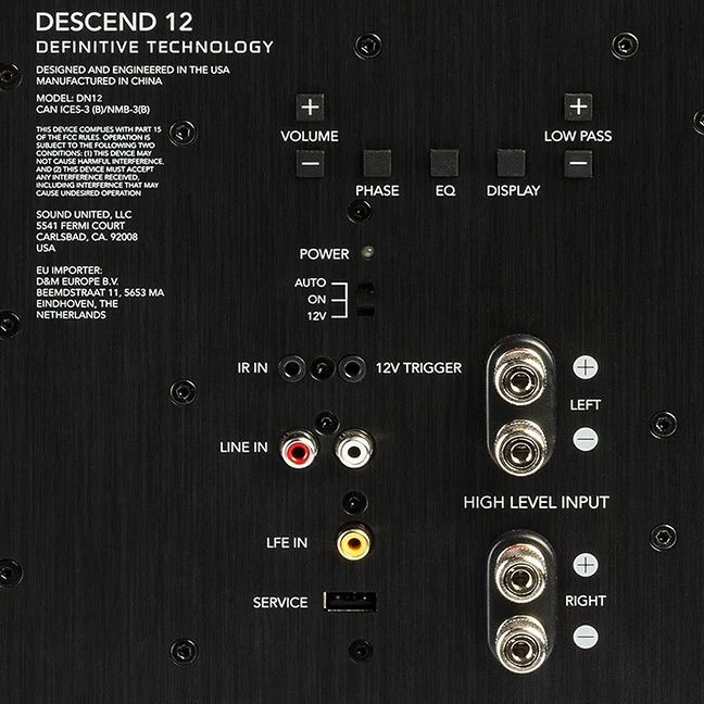 Definitive Technology DN12 1500W 12 inch Subwoofer with Dual 12 inch Bass Radiators - Image 3