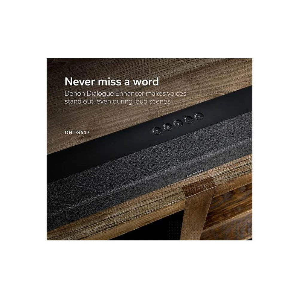 Denon DHT-S517 Powered 3.1.2 channel sound bar and wireless subwoofer system with built-in Bluetooth® and Dolby Atmos - DHTS517 - Image 6
