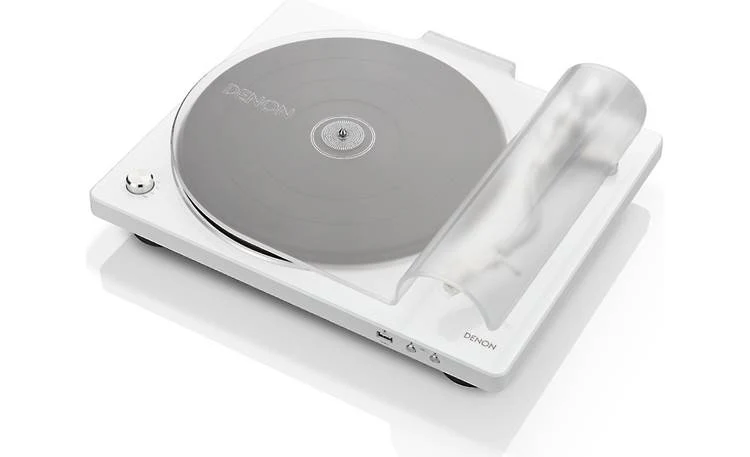 Denon DP-450USB Semi-automatic belt-drive turntable with pre-mounted cartridge, USB output and built-in phono preamp (White) - DP450USBWTEM - Image 4