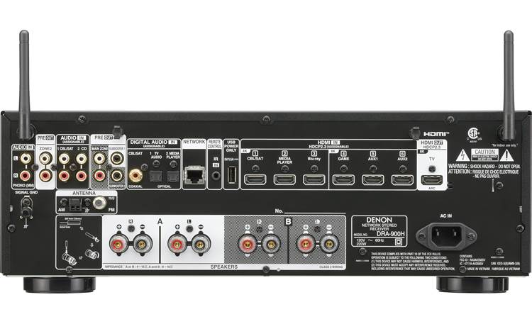 Denon DRA-900H Stereo receiver with built-in Wi-Fi, Bluetooth, Apple AirPlay 2, HDMI, and HEOS Built-in - DRA900HBKE3 - Image 2