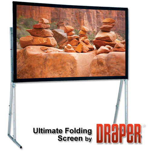 Draper 241274 Ultimate Folding Screen with Extra Heavy-Duty Legs 161 diag. (78x139) - HDTV [16:9] - Image 3