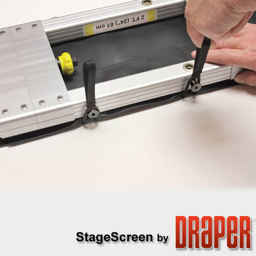 Draper 383500 StageScreen (Black) 276 diag. (135x240) - HDTV [16:9] - Matt White XT1000V 1.0 Gain - Image 5