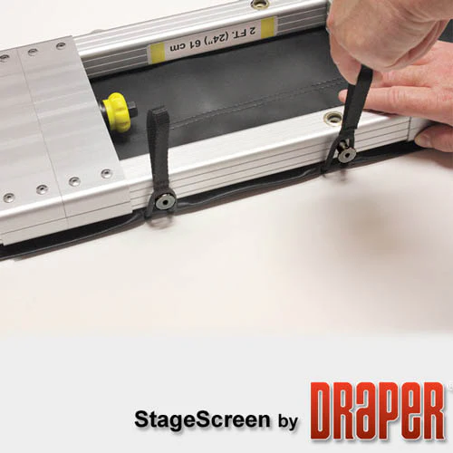 Draper 383564 StageScreen (Black) 221 diag. (108x192) - HDTV [16:9] - CineFlex CH1200V 1.2 Gain - Image 5