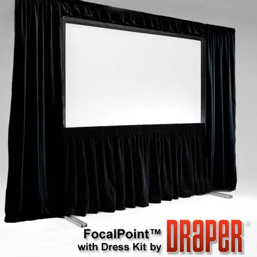 Draper 385102 FocalPoint (black) 92 diag. (45x80) - HDTV [16:9] - Matt White XT1000VB 1.0 Gain - Image 4