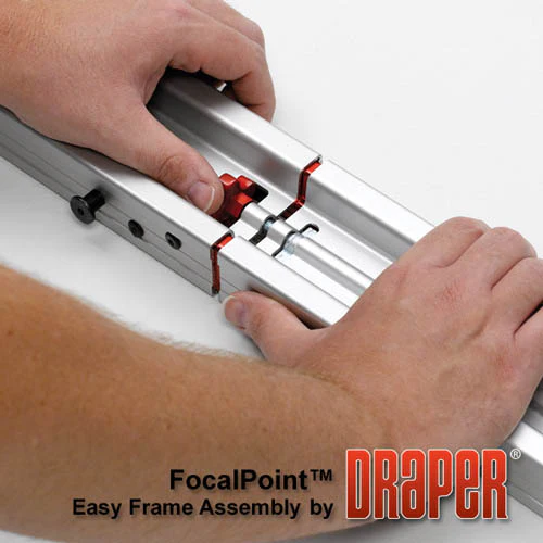 Draper 385102 FocalPoint (black) 92 diag. (45x80) - HDTV [16:9] - Matt White XT1000VB 1.0 Gain - Image 7