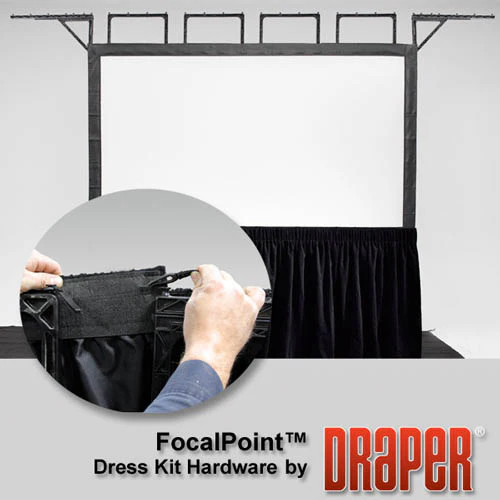 Draper 385105 FocalPoint (black) 138 diag. (68x120) - HDTV [16:9] - Matt White XT1000VB 1.0 Gain - Image 9