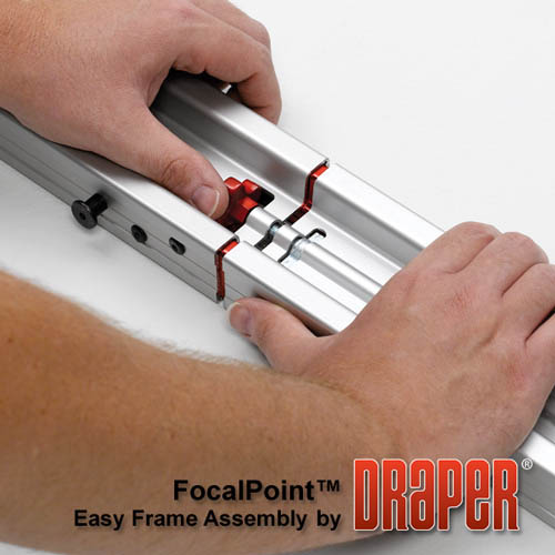 Draper 385128 FocalPoint (black) 226 diag. (120x192)-Widescreen [16:10]-Matt White XT1000VB 1.0 Gain - Image 7
