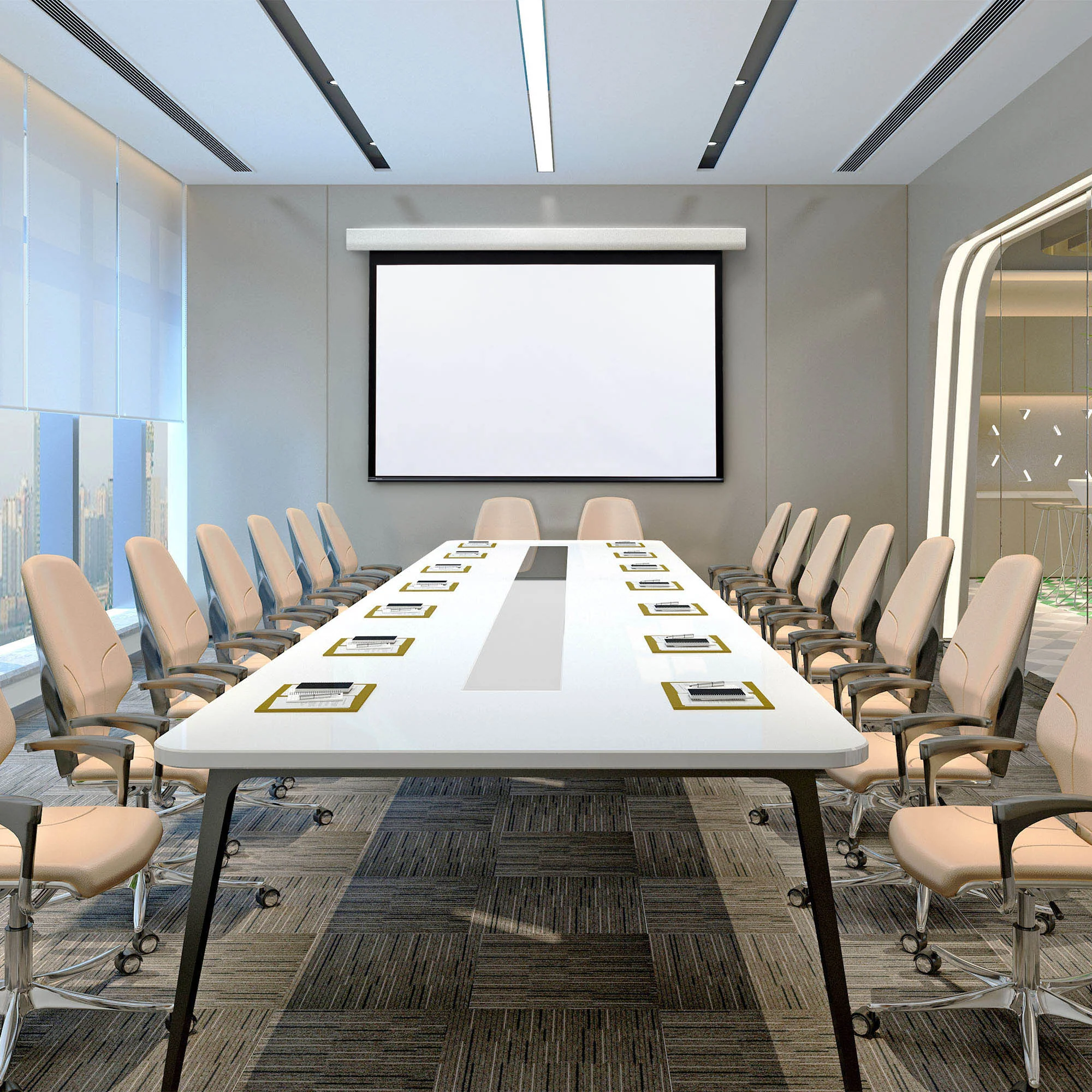 Draper Acumen E 94" 16:10 ClearSound White Weave XT900E Projector Screen