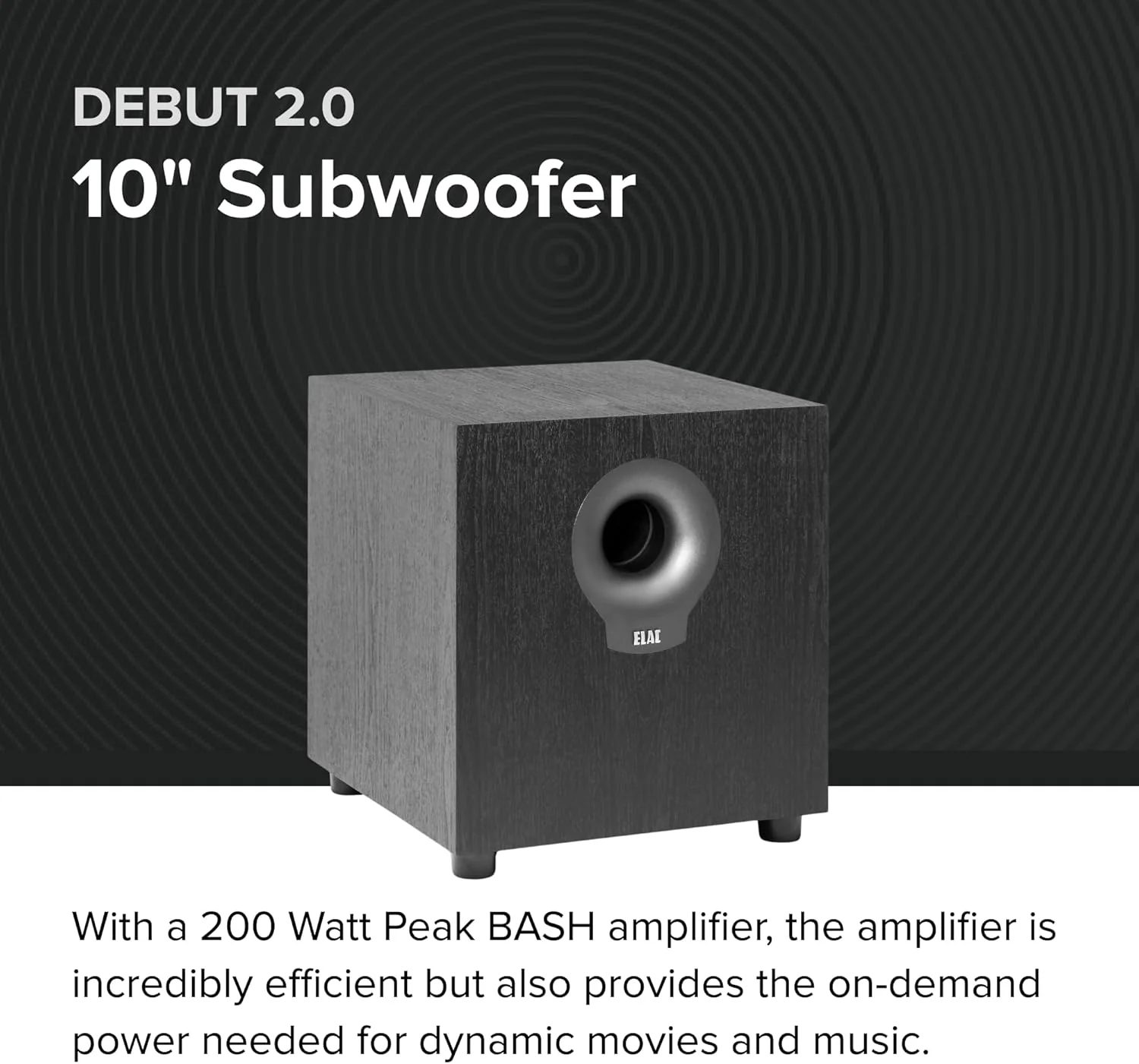 ELAC Debut 2.0 S10.2 10" 200W Subwoofer - Image 6
