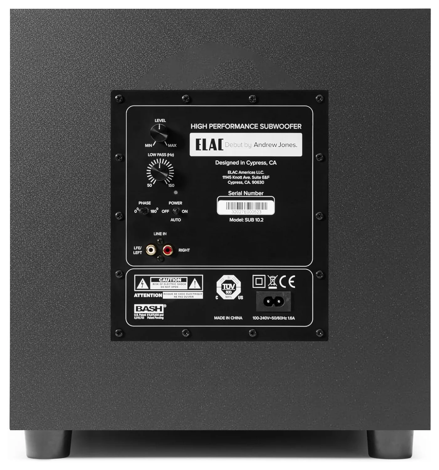 ELAC Debut 2.0 S10.2 10" 200W Subwoofer - Matte Black - Image 3