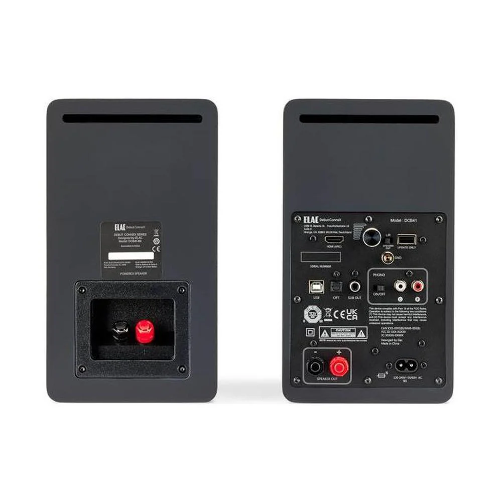 ELAC Debut ConneX DCB41 Powered bookshelf speakers with Bluetooth, HDMI and built-in phono preamp (Royal Blue) - (Pair) - Image 2