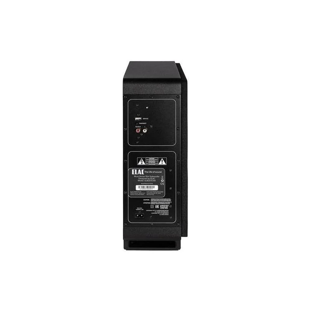 ELAC Muro SUB2010 Compact subwoofer with optional wireless capability and Bluetooth app control (Black) - Image 4