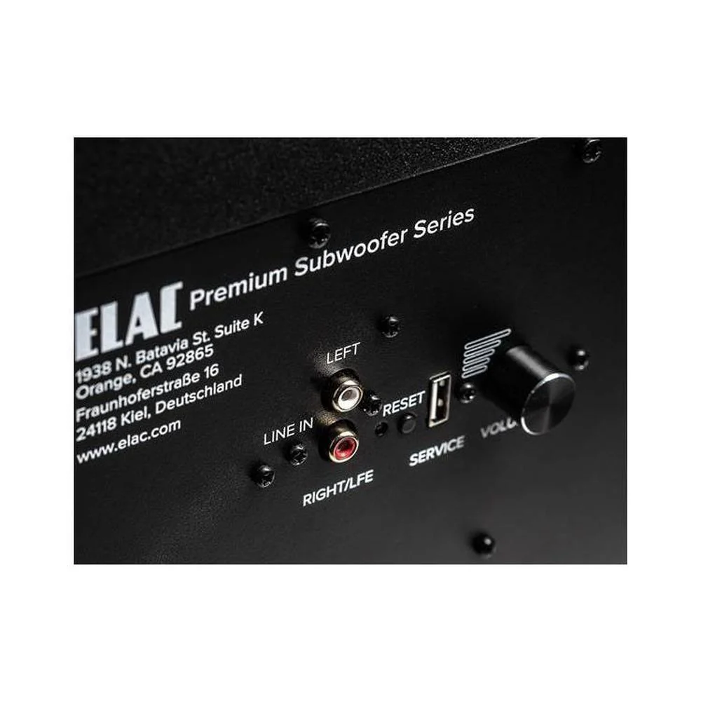 ELAC Varro PS500-BK Premium 15" powered subwoofer with Bluetooth app control and Auto EQ - Image 4