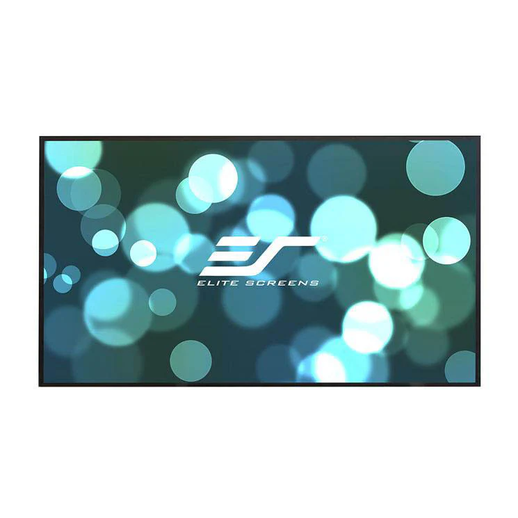 Elite Screens Aeon CineWhite A8K, 150" Diag., 16:9 Aspect Ratio, ISF Certified 8K Ultra HD Home Theater Fixed Frame EDGE FREE Projection Sound Transparent Perforated Weaved Projection Screen, AR150H-A8K
