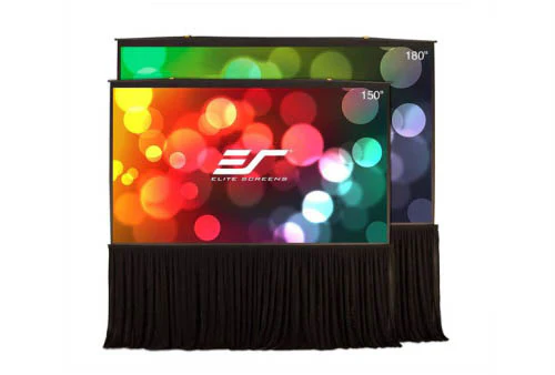 Elite Screens ALR/CLR QuickStand 5-Second Tab-Tension C5D, 145" Diag. 16:9, Manual Pull Up Projector Screen, Movie Home Theater 8K 4K Ultra HD 3D Ready, 2-YEAR WARRANTY, QS145HT-C5D - Image 2