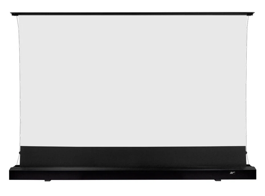 Elite Screens Kestrel Tab-Tension CineWhite, 150" Diag., 16:9 Aspect Ratio, ISF Certified 4K/8K Ultra HD Electric Floor-Rising Motorized Tab-Tensioned Front Projector Screen, FTE150H3 - Image 2