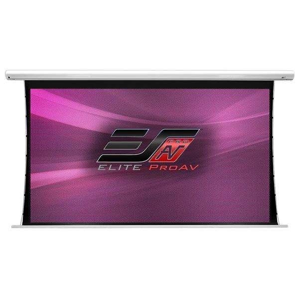 Elite Screens Saker Tab-Tension AcousticPro UHD 110" Diag. 16:9, 4K/8K Ultra HD Electric Motorized Sound Transparent Perforated Weave Drop Down Front Projector Screen, SKT110UH-E24-AUHD