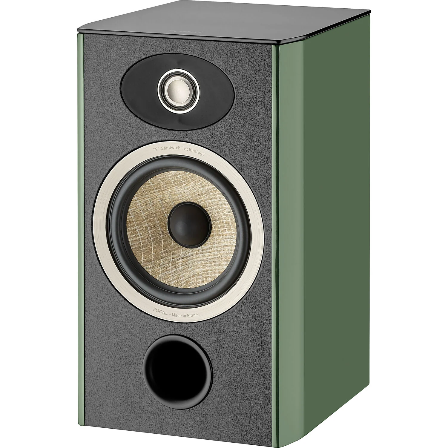 Focal Aria Evo X N1 Two-Way Bookshelf Speaker (High-Gloss Moss Green, Single) - Image 5