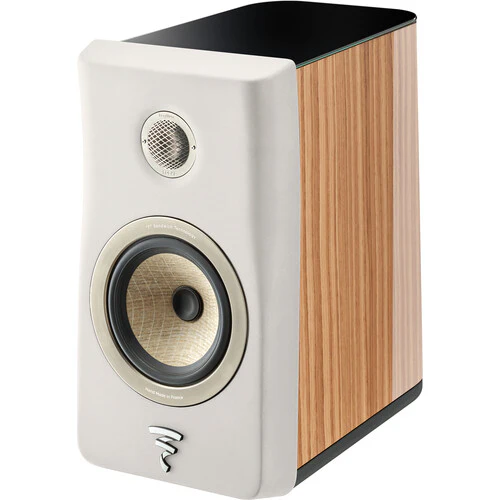 Focal Kanta N1 Bookshelf Speaker (High-Gloss Walnut & Ivory, Single)