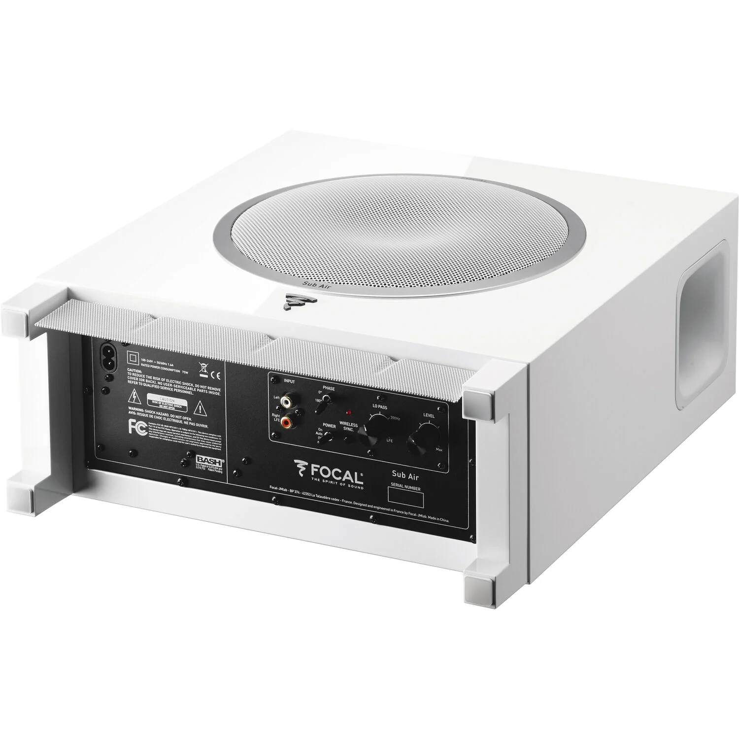 Focal Sub Air 8" 150W Wireless Subwoofer (White) - Image 3