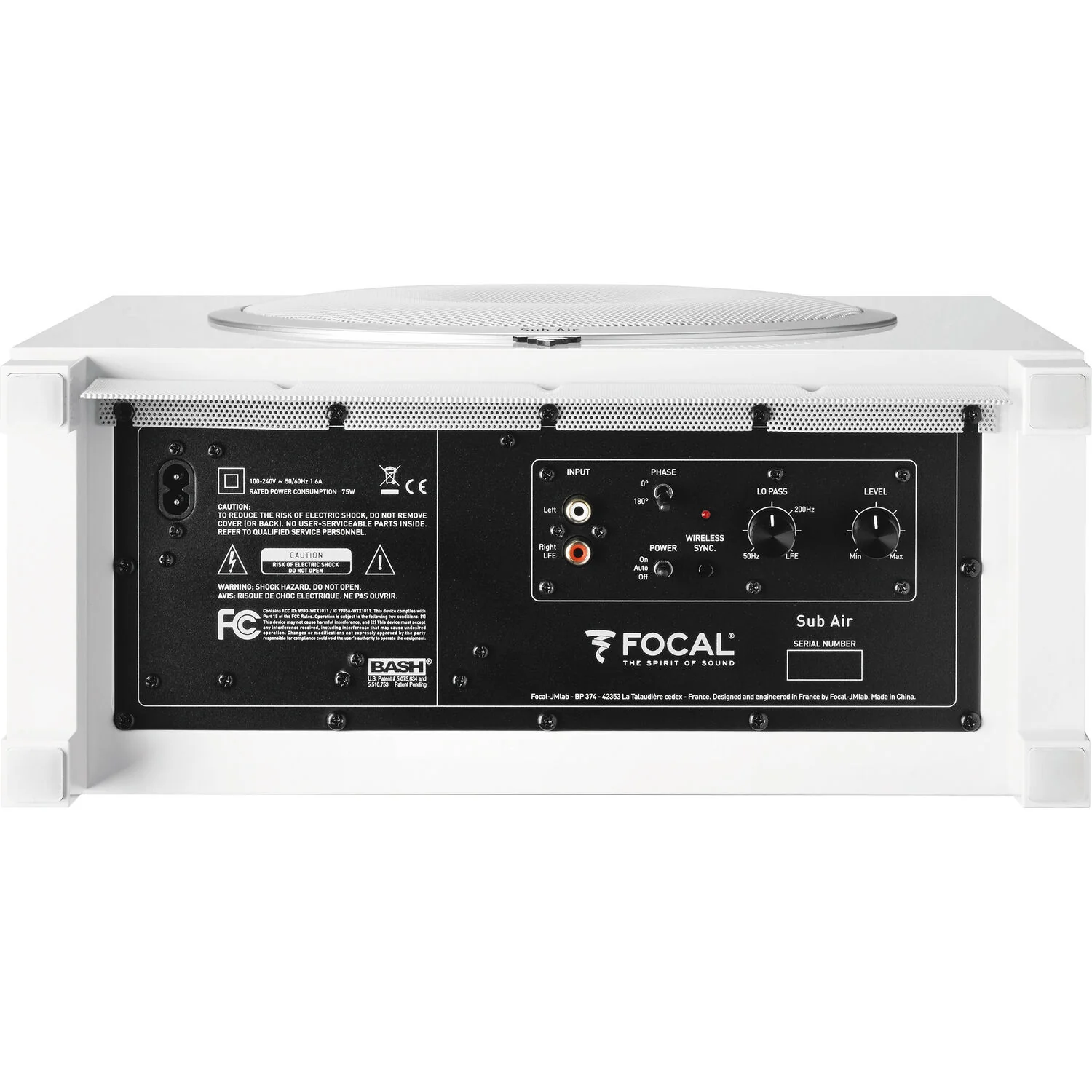 Focal Sub Air 8" 150W Wireless Subwoofer (White) - Image 4