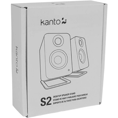 Kanto Living S2 Desktop Speaker Stands (Pair, White) - Image 5