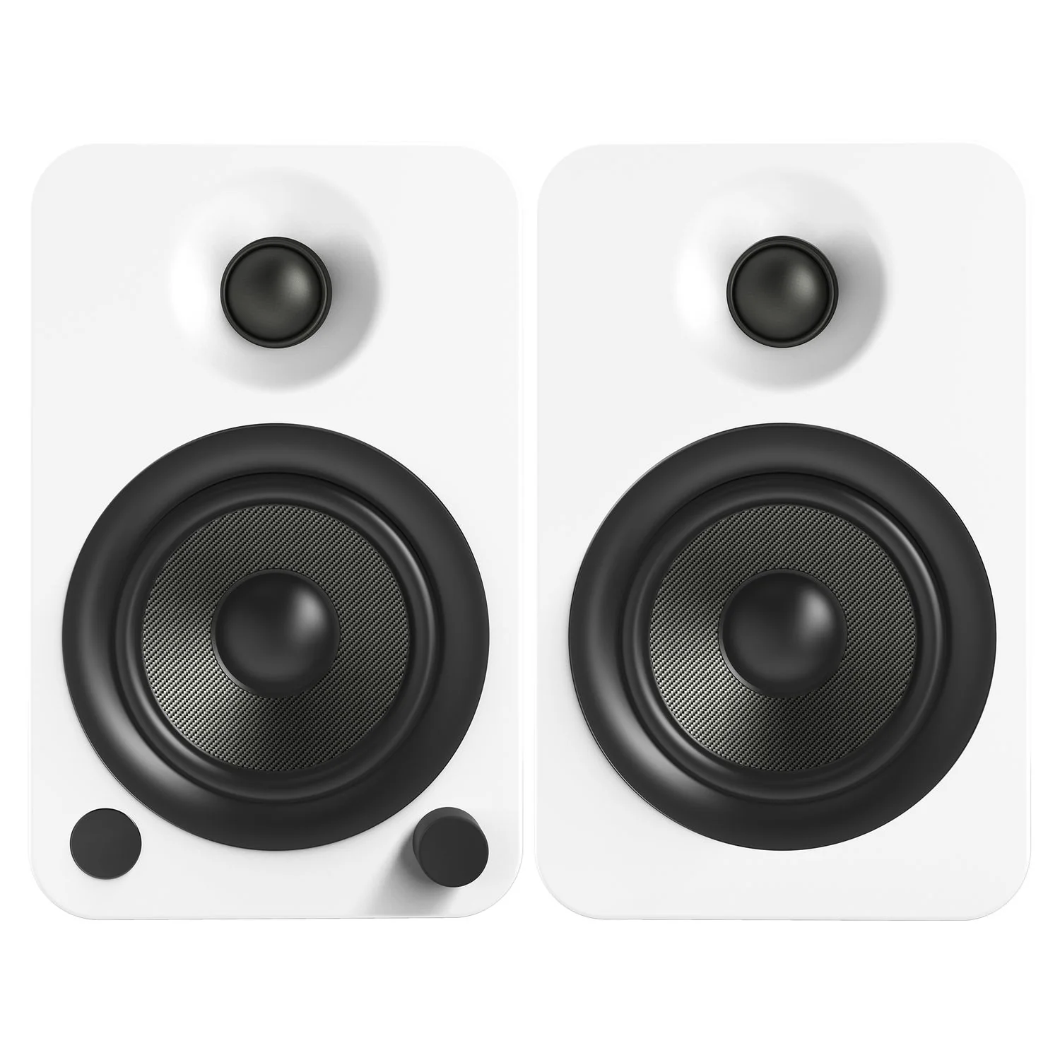 Kanto Living YU4 2-Way Powered Bookshelf Speakers (Matte White, Pair) - Image 2