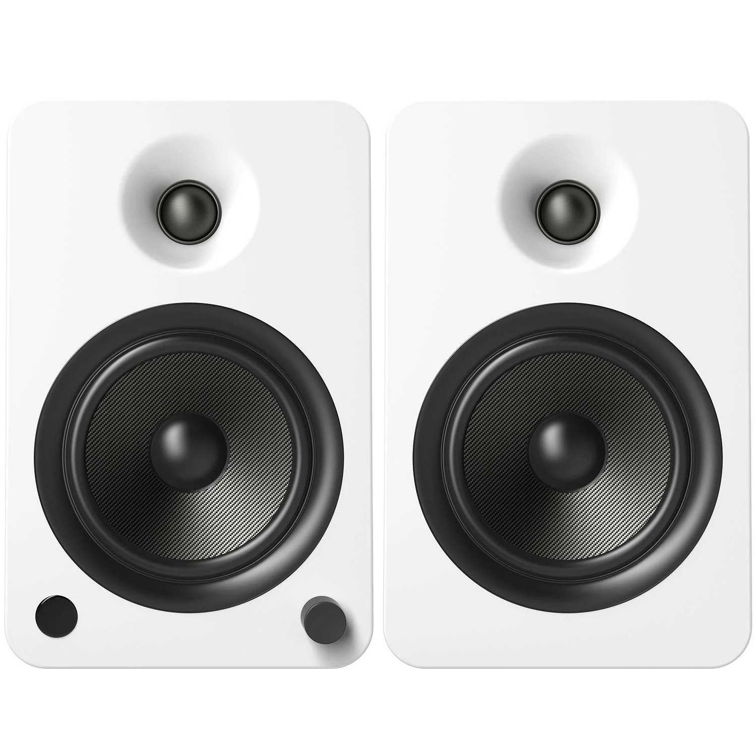 Kanto Living YU6 2-Way Powered Bookshelf Speakers (Matte White, Pair) - Image 2
