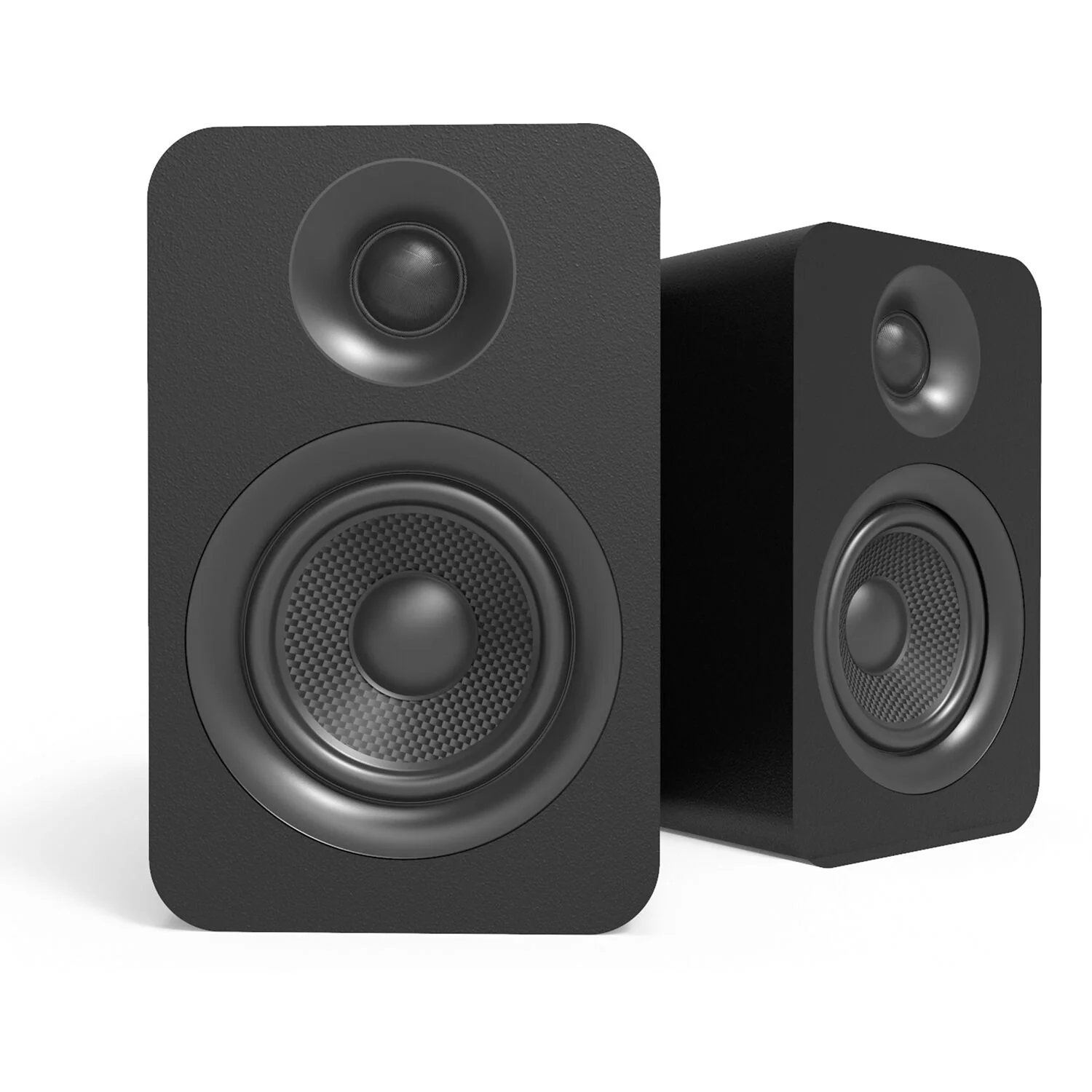 Kanto Living YUP4 2-Way Bookshelf Speakers (Matte Black, Pair) - Image 2