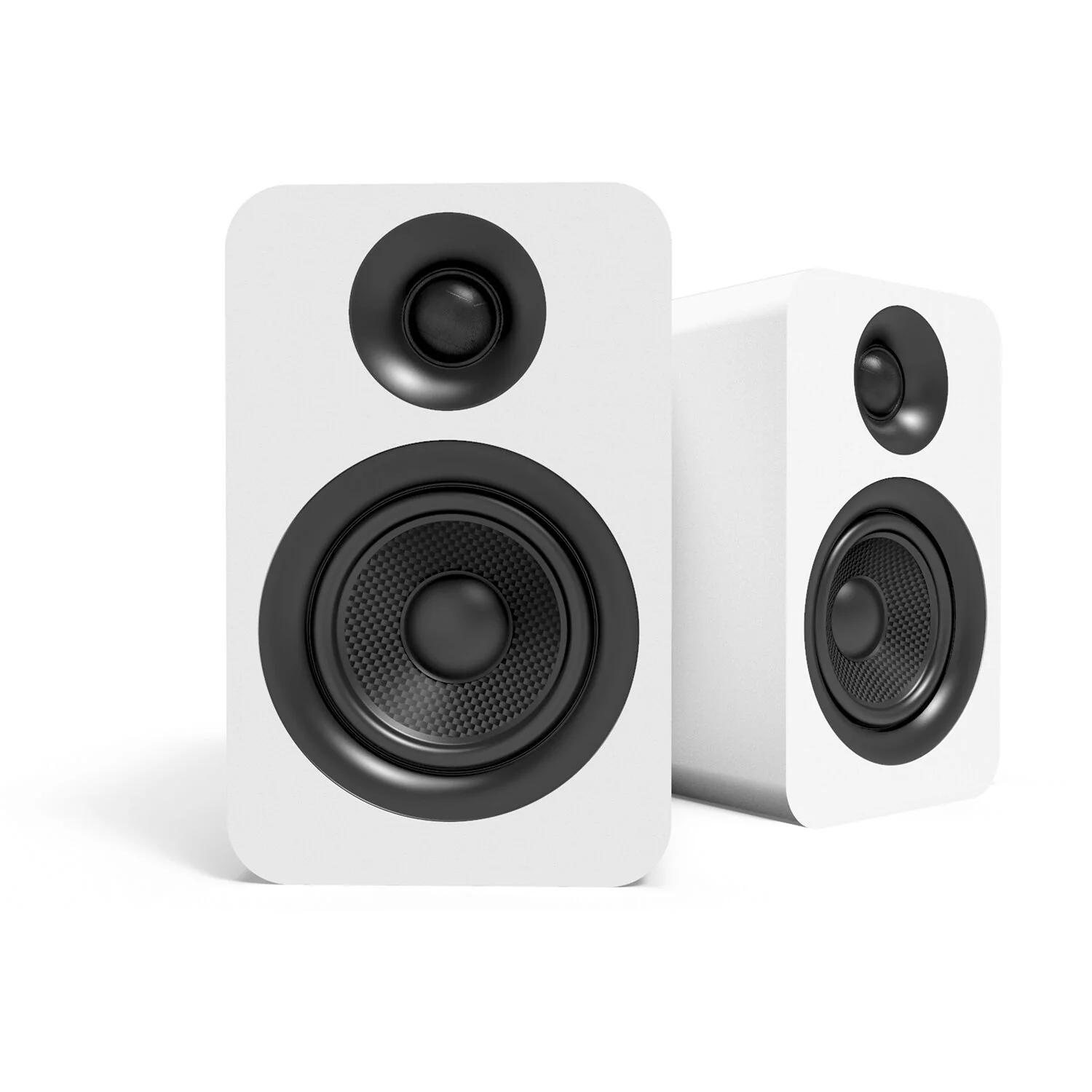 Kanto Living YUP4 2-Way Bookshelf Speakers (Matte White, Pair) - Image 2
