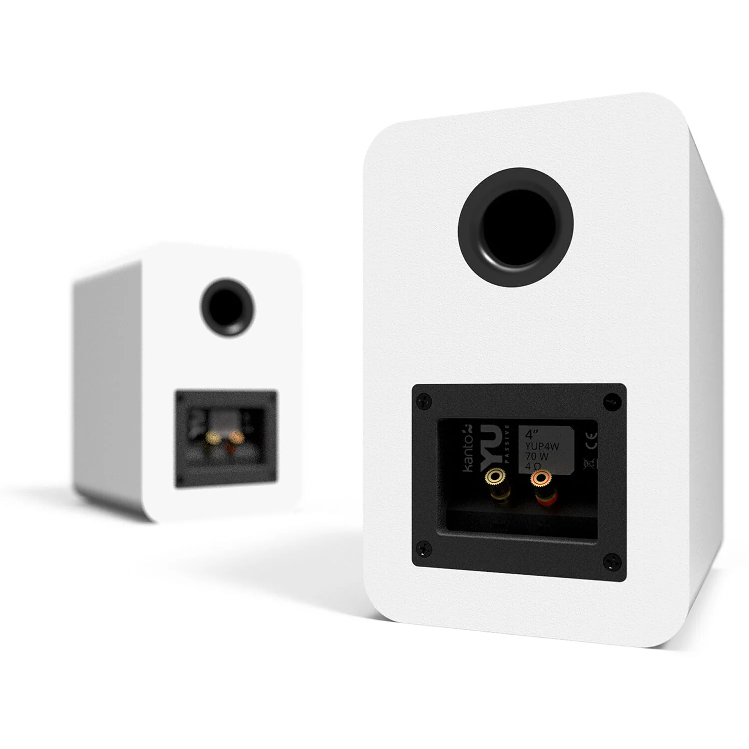 Kanto Living YUP4 2-Way Bookshelf Speakers (Matte White, Pair) - Image 4