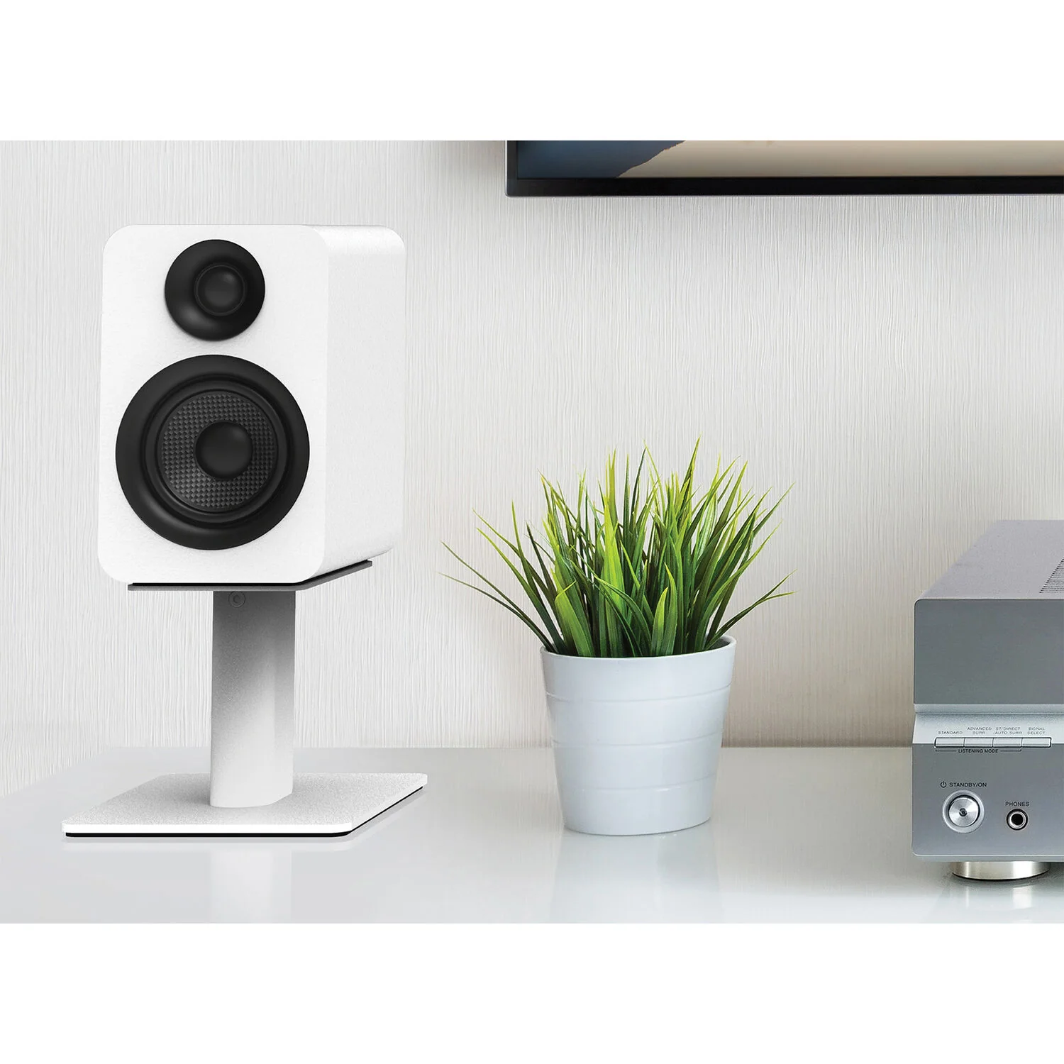 Kanto Living YUP4 2-Way Bookshelf Speakers (Matte White, Pair) - Image 8