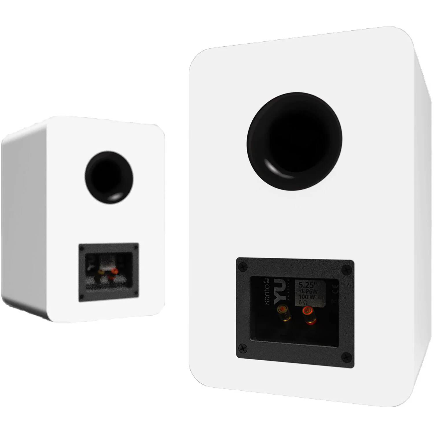 Kanto Living YUP6 2-Way Bookshelf Speakers (Matte White, Pair) - Image 3